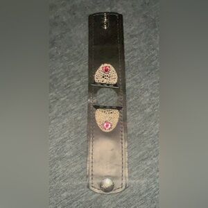 Black veg Gattino cuff leather Apple Watch band